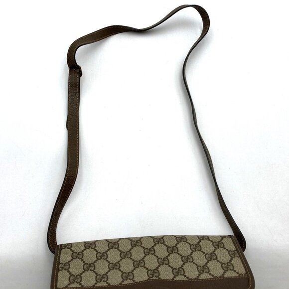 GUCCI Brown Leather Shoulder Bag - Picture 6 of 13